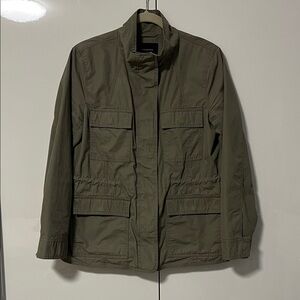 BANANA REPUBLIC Khaki Green Utility Field Jacket Fully Lined, Size M